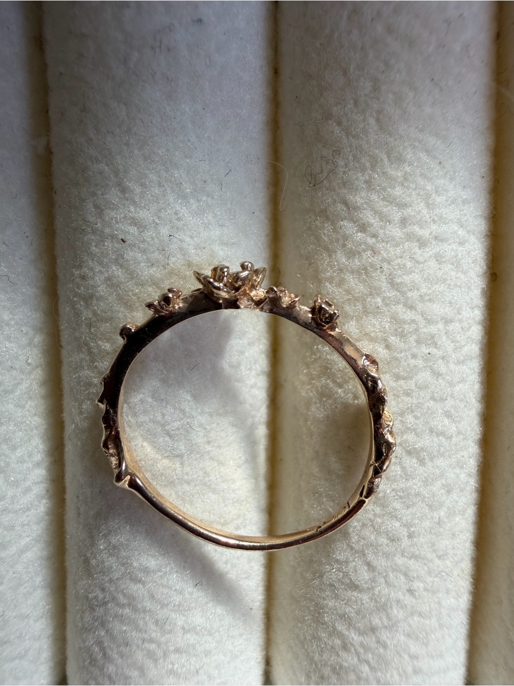 Catbird Rose Gold Floral Vine Ring - Picture 3 of 3